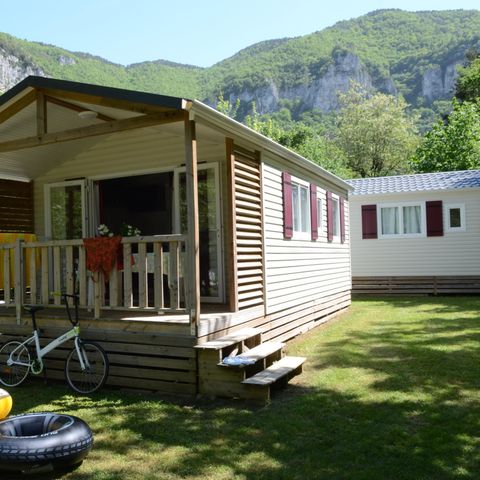 BUNGALOW 4 personnes - Résidence PEYRELADE Confort 2 chambres-terrasse couverte + TV