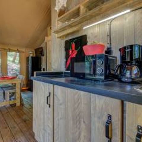 TENTE TOILE ET BOIS 4 personnes - Lodge Prémium 4 personnes
