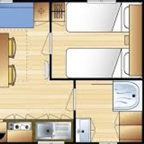 BUNGALOW 4 personnes - Family Classic - Climatisation - TV vue jardin