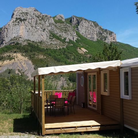 BUNGALOW 6 personnes - Espace Premium 32m² - Climatisation - TV vue montagne