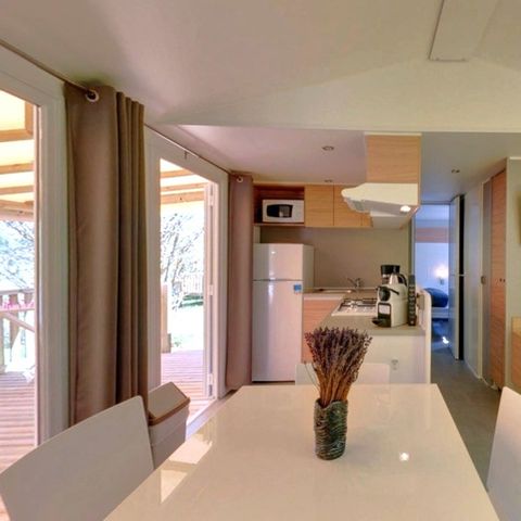 BUNGALOW 6 personnes - Prestige SPA - 3 chambres dont 1 suite parentale - draps, serviettes et plancha