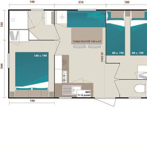 BUNGALOW 4 personnes - Classic 24m²- 2CH