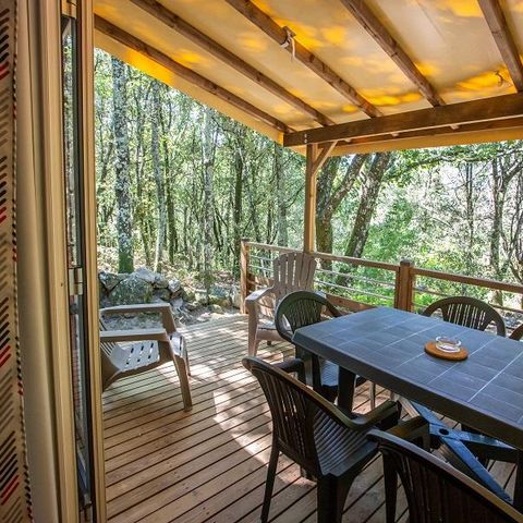 BUNGALOW 6 personnes - Cottage Premium Chanterelle Trio 3 ch. Forêt - TV  - Lave vaisselle - Wifi
