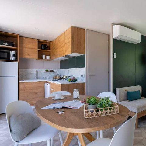BUNGALOW 8 personnes - 2 modules - 8p 4ch 2sdb Premium clim spa