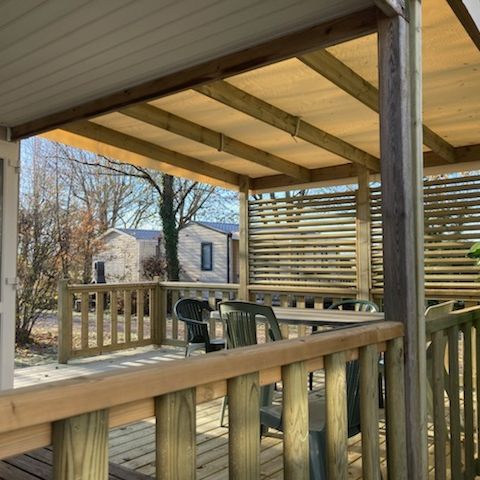 BUNGALOW 4 personnes - O'Hara CONFORT- 2 chambres - 24,5 m2 (+ Terrasse semi couverte de 18 m2) 4 personnes