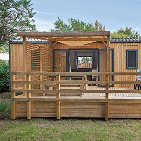 BUNGALOW 4 personnes - Ultimate | 2 Ch. | 4 Pers. | Terrasse Surélevée | Clim. | TV