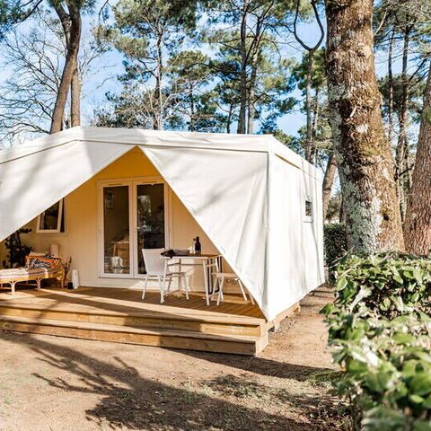 BUNGALOW 4 personnes - Coco Sweet | 2 Ch. | 4 Pers. | Terrasse surélevée | Sans SDB | Clim.