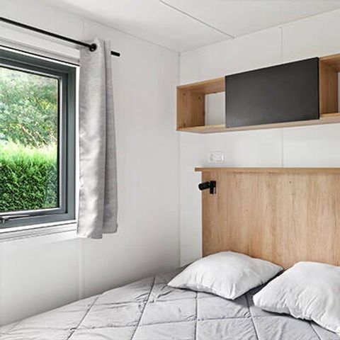 BUNGALOW 6 personnes - Mobil-home | Premium Exclusive | 3 Ch. | 6 Pers. | Terrasse Lounge | Jacuzzi | 2 SDB | Clim. | TV