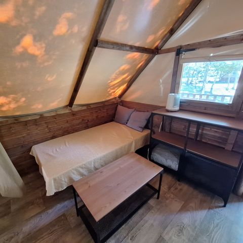 Tente en toile et en bois 5 personnes - Tente AMAZONE sans sanitaire PRIX POUR 2 PERSONNES