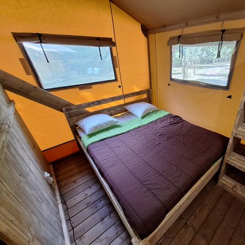 Tente en toile et en bois 6 personnes - Lodge SAFARI 6 pers