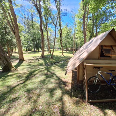 TENTE TOILE ET BOIS 1 personne - Cyclo-Tente 