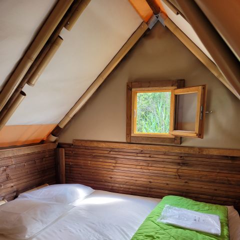 Tente en toile et en bois 2 personnes - Flo'Tente 2 pers