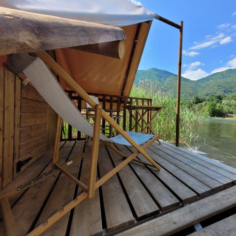Tente en toile et en bois 2 personnes - Flo'Tente 2 pers
