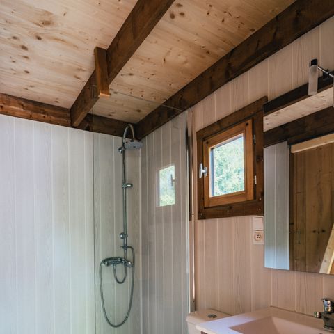 Tente en toile et en bois 6 personnes - Cabatente 4/6 pers