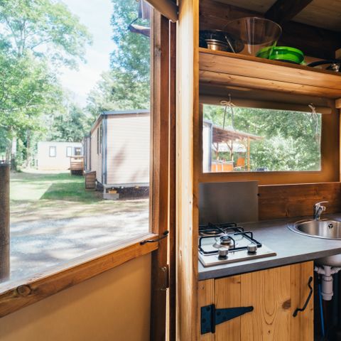 Tente en toile et en bois 6 personnes - Cabatente 4/6 pers
