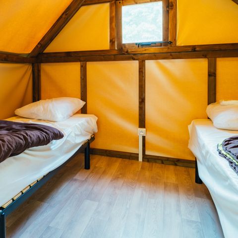 Tente en toile et en bois 4 personnes - Poly'tente 4 pers