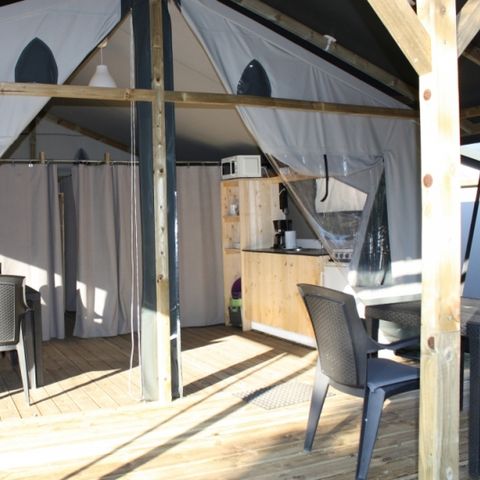 TENTE TOILE ET BOIS 6 personnes - Lodgetent, type BL