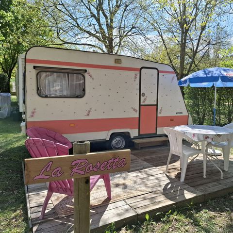 CARAVANE 2 personnes - "Rosetta" ou "Violetta" - Sans sanitaires