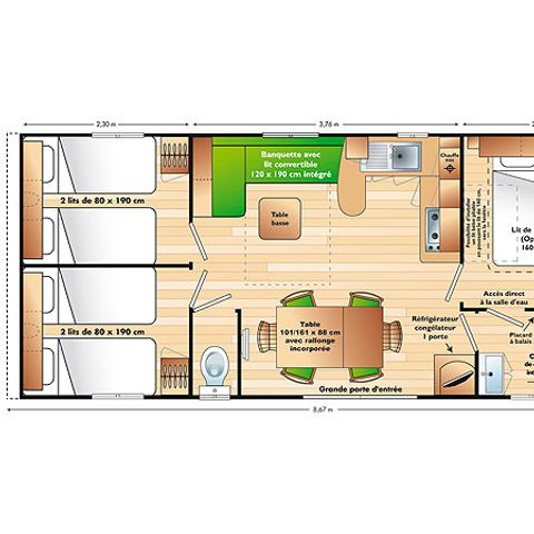 BUNGALOW 6 personnes - Familial Classic 6