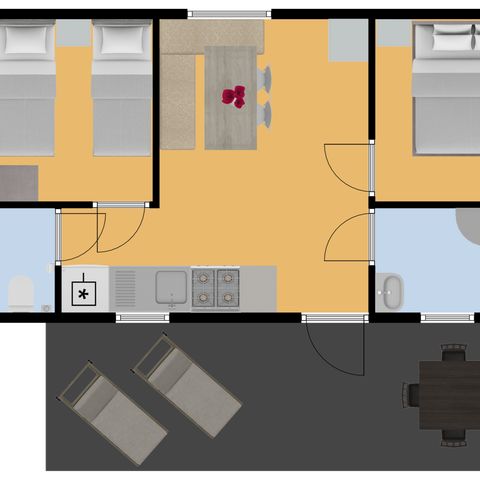 BUNGALOW 4 personnes - Besson