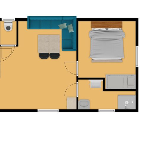 Mobilhome 4 personnes - Carrelet