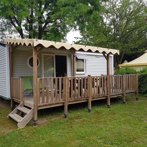 BUNGALOW 4 personnes - Mobil-home Confort 27m² 2 chambres + terrasse couverte - sans tv-sans clim 4 pers