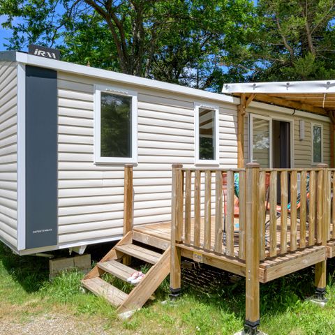 BUNGALOW 6 personnes - Mobil-home Confort 29m² 3 chambres + terrasse couverte + climatisation + TV 6 pers