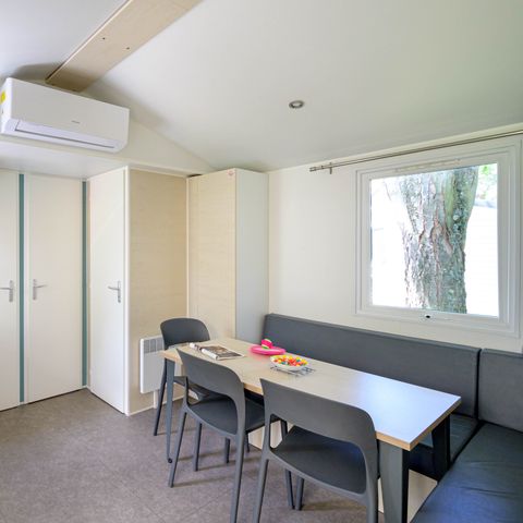 BUNGALOW 6 personnes - Mobil-home Confort 29m² 3 chambres + terrasse couverte + climatisation + TV 6 pers