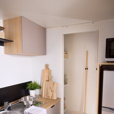 BUNGALOW 4 personnes - COTTAGE Premium 2ch   29m² 2 chambres + TV + Lave-vaisselle + climatisation + plancha + terrasse XL