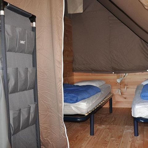 Tente en toile et en bois 4 personnes - Amazone (pas de sanitaires)
