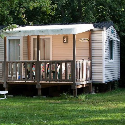Mobilhome 4 personnes - Le Chêne (2 chambres) + grande terrasse + TV free WIFI*