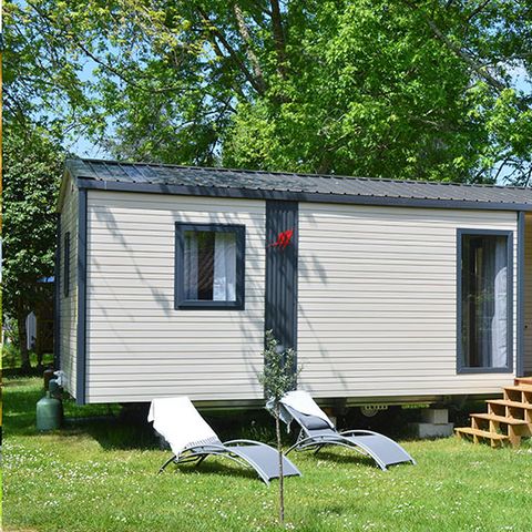 Mobilhome 4 personnes - L'ACACIA (2 chambres)dernière génération (2023) -terrasse intégrée - TV