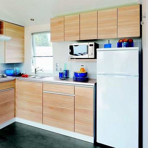 Mobilhome 6 personnes - Le Platane (3 chambres) + grande terrasse + TV