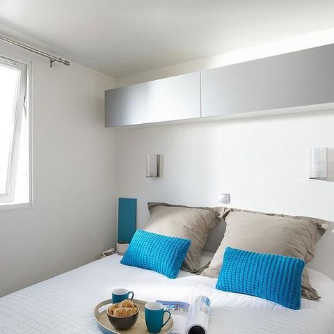 Mobilhome 6 personnes - Le Platane (3 chambres) + grande terrasse + TV