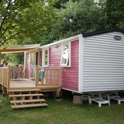 Mobilhome 6 personnes - Le Platane (3 chambres) + grande terrasse + TV