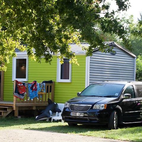 Mobilhome 6 personnes - Le Platane (3 chambres) + grande terrasse + TV