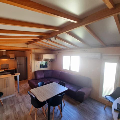 CHALET 6 personnes - 58m² - 3 chambres - 2 salles de bains - terrasse couverte + Clim + TV + LV + four*
