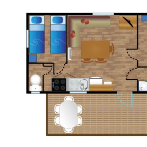 BUNGALOW 4 personnes - Mobile-home LAGON**** 4 personnes