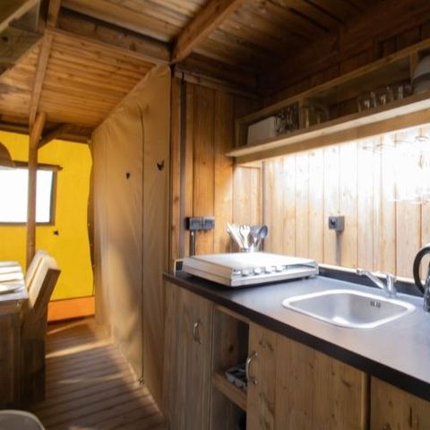 TENTE TOILE ET BOIS 6 personnes - Lodge PREMIUM BAHAMAS 6 personnes