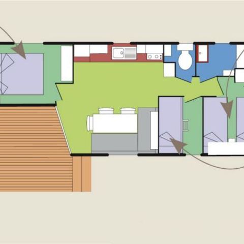 BUNGALOW 6 personnes - ANTHEMIS