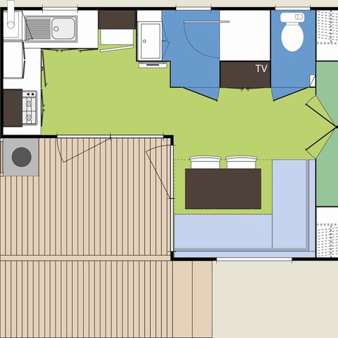 BUNGALOW 4 personnes - ALBIZIA