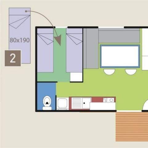 BUNGALOW 4 personnes - Cottage Santoline