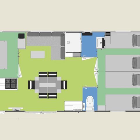 BUNGALOW 6 personnes - Cottage Olearia