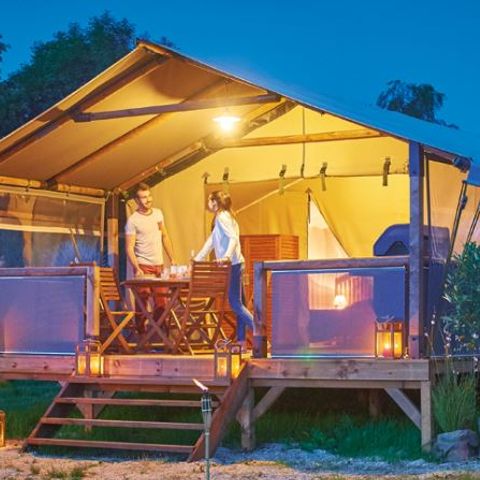 TENTE TOILE ET BOIS 5 personnes - Lodge Kenya 5 pers - 2 chambres