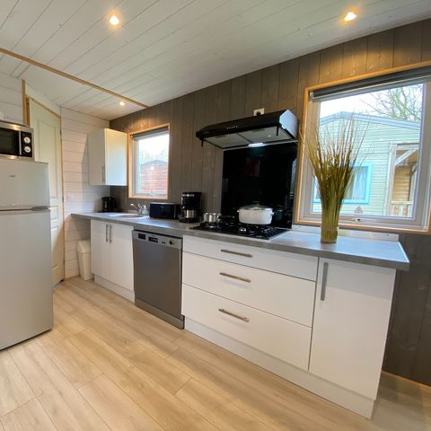 CHALET 7 personnes - PREMIUM 50m² (3 chambres) + terrasse + TV + LV + Plancha + Climatisation