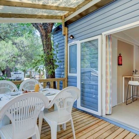 BUNGALOW 6 personnes - Mobil-home | Comfort XL | 3 Ch. | 6 Pers. | Terrasse surélevée
