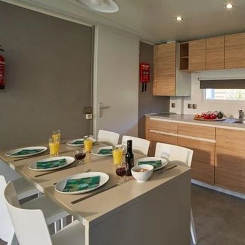 BUNGALOW 6 personnes - Mobil-home | Comfort XL | 3 Ch. | 6 Pers. | Terrasse surélevée