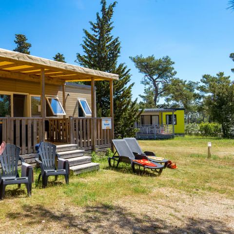 BUNGALOW 6 personnes - Mobil-home | Premium | 3 Ch. | 6 Pers. | Terrasse surélevée | Clim.