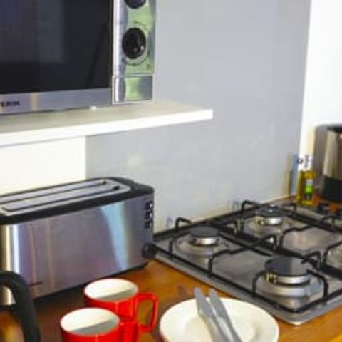 BUNGALOW 6 personnes - Mobil-home | Ultimate | 3 Ch. | 6 Pers. | Terrasse surélevée | Clim. | TV