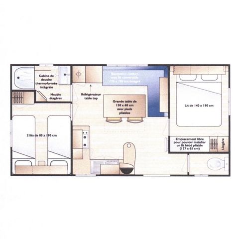 Mobilhome 6 personnes - Super mercure famille